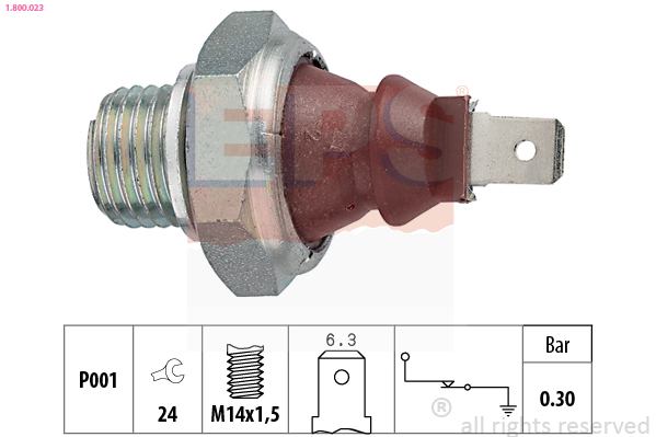 Oil Pressure Switch - 1.800.023 EPS