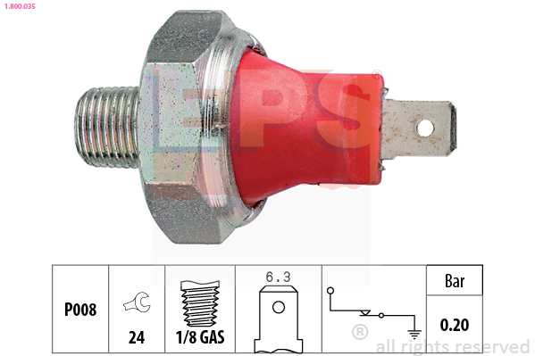 Oil Pressure Switch - 1.800.035 EPS