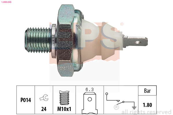 Oil Pressure Switch - 1.800.045 EPS