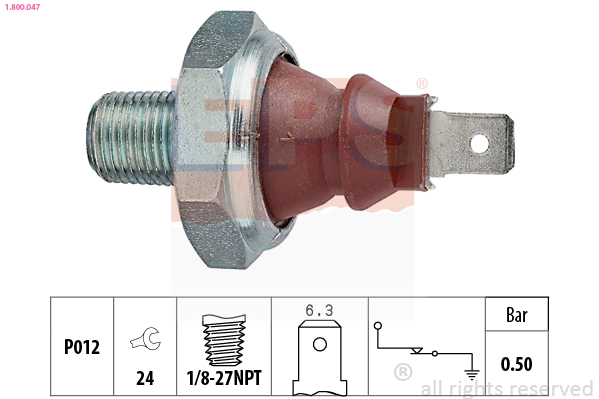 Oil Pressure Switch - 1.800.047 EPS