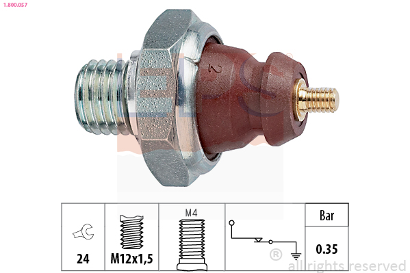 Oil Pressure Switch - 1.800.057 EPS