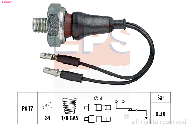Oil Pressure Switch - 1.800.061 EPS