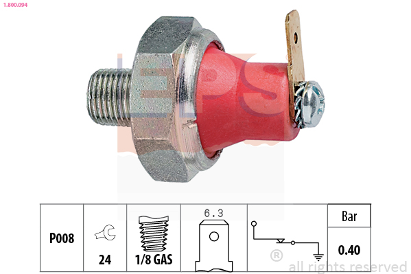 Oil Pressure Switch - 1.800.094 EPS
