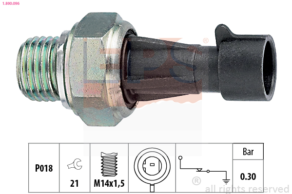 Oil Pressure Switch - 1.800.096 EPS