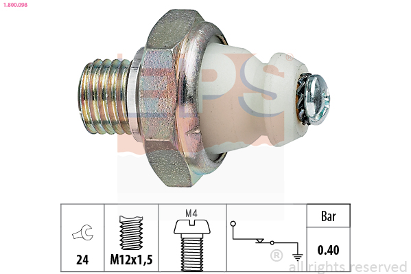 Oil Pressure Switch - 1.800.098 EPS