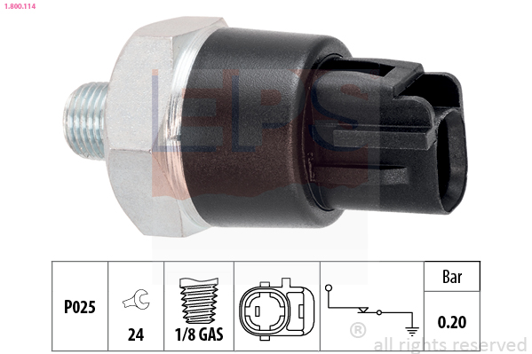 Oil Pressure Switch - 1.800.114 EPS