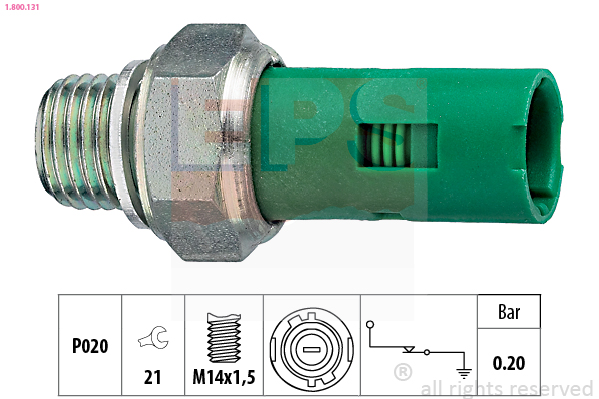 Oil Pressure Switch - 1.800.131 EPS