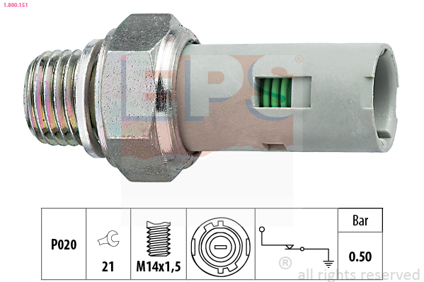 Oil Pressure Switch - 1.800.151 EPS