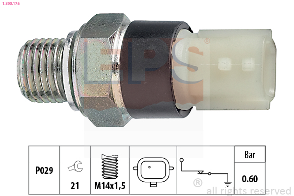 Oil Pressure Switch - 1.800.178 EPS