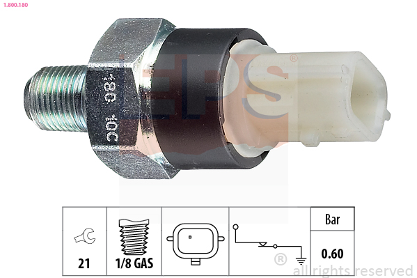 Interruttore a pressione olio - 1.800.180 EPS