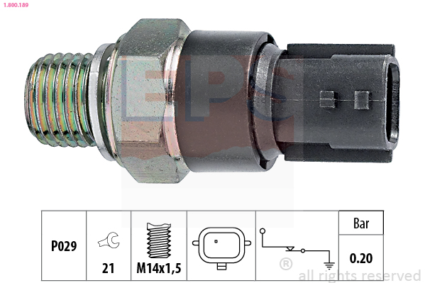 Oil Pressure Switch - 1.800.189 EPS
