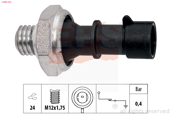 Oil Pressure Switch - 1.800.222 EPS