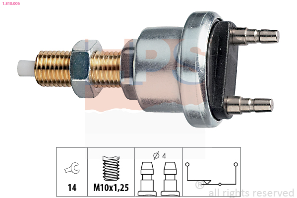 Interruttore luce freno - 1.810.006 EPS