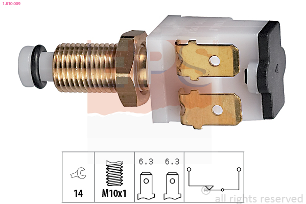 Brake Light Switch - 1.810.009 EPS