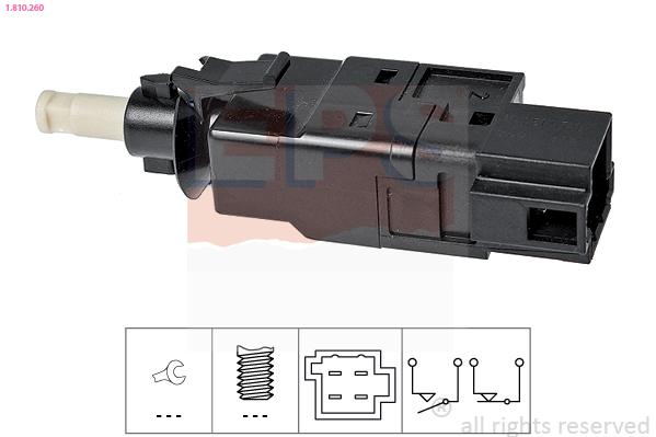 Interruttore luce freno - 1.810.260 EPS