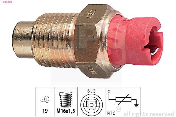Sensor, coolant temperature - 1.830.000 EPS