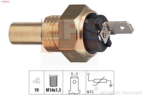 Sensor, coolant temperature - 1.830.015 EPS