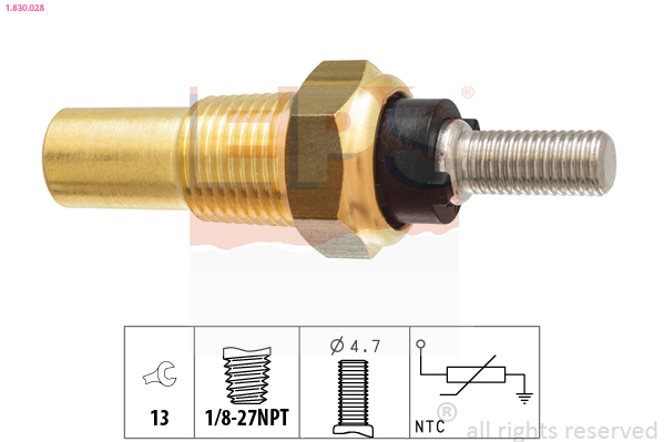 Sensore, Temperatura refrigerante - 1.830.028 EPS