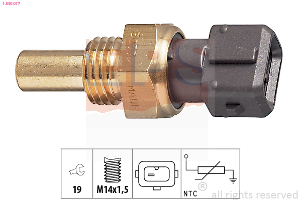 Sensore, Temperatura refrigerante - 1.830.077 EPS