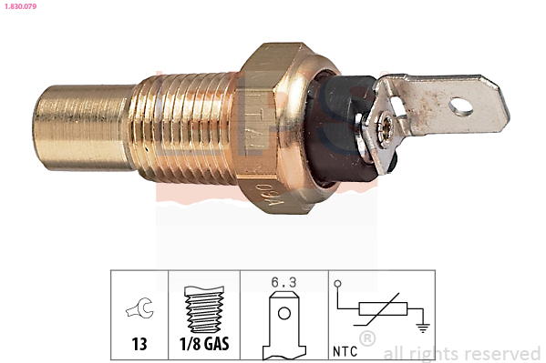 Sensor, coolant temperature - 1.830.079 EPS