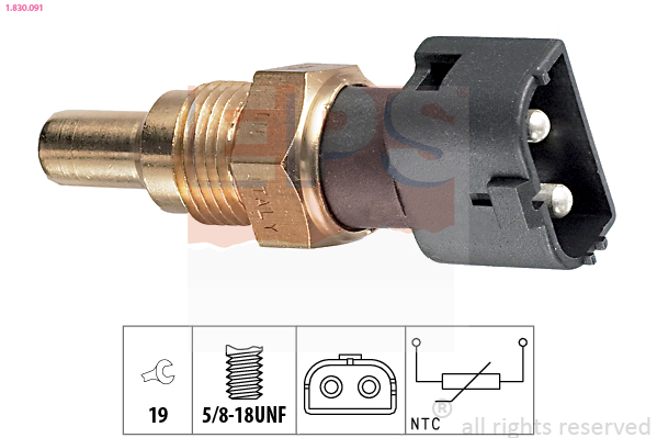 Sensor, coolant temperature - 1.830.091 EPS