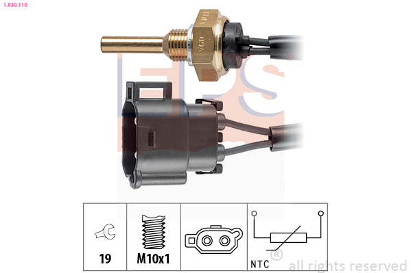 Sensor, coolant temperature - 1.830.110 EPS