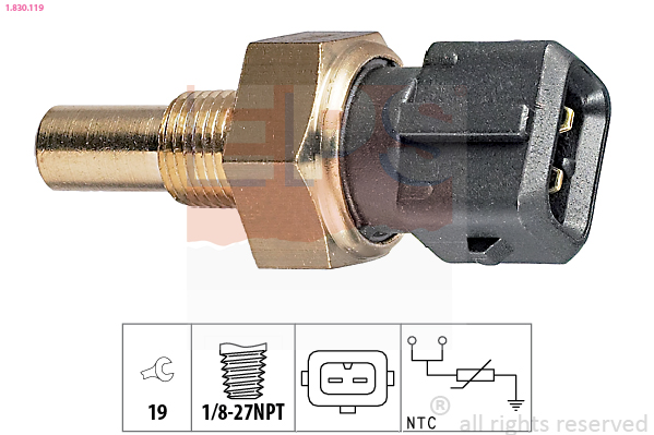 Sensor, coolant temperature - 1.830.119 EPS