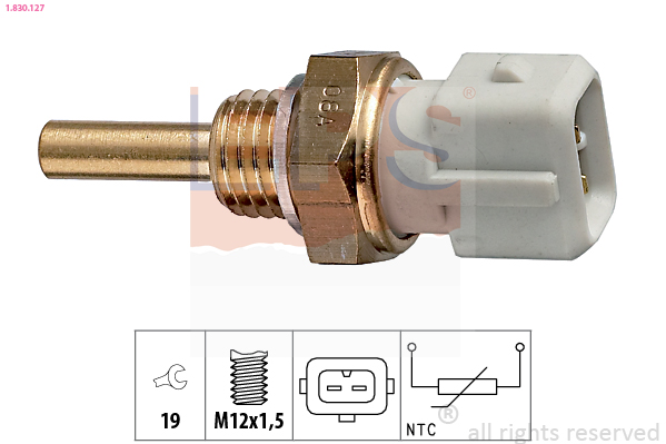 Sensor, coolant temperature - 1.830.127 EPS