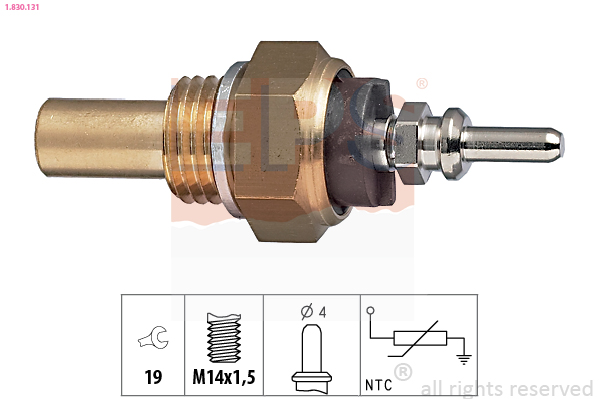 Sensor, coolant temperature - 1.830.131 EPS