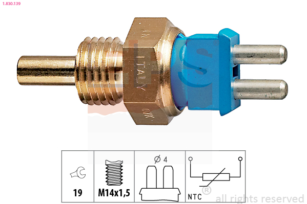 Sensor, coolant temperature - 1.830.139 EPS
