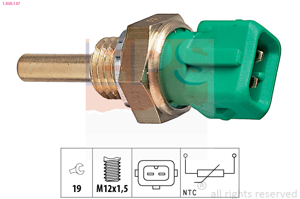 Sensor, coolant temperature - 1.830.147 EPS