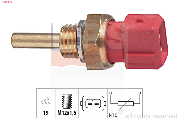 Sensore, Temperatura refrigerante - 1.830.155 EPS