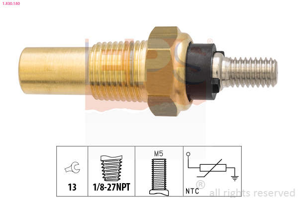 Sensore, Temperatura refrigerante - 1.830.180 EPS