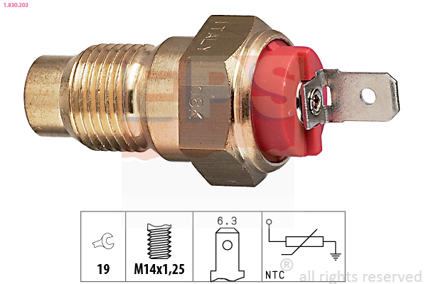 Sensor, coolant temperature - 1.830.203 EPS