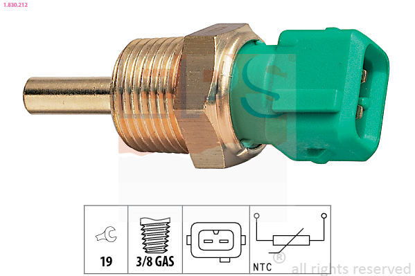 Sensore, Temperatura refrigerante - 1.830.212 EPS