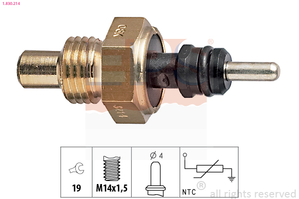 Sensore, Temperatura refrigerante - 1.830.214 EPS