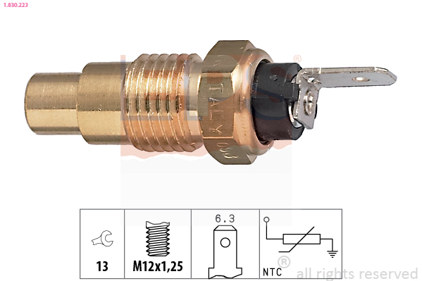Sensor, coolant temperature - 1.830.223 EPS