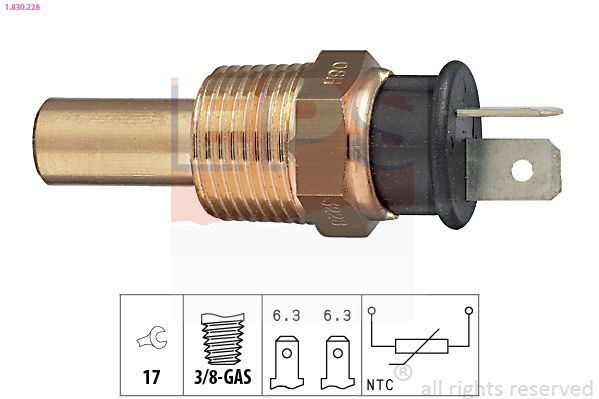 Sensore, Temperatura refrigerante - 1.830.228 EPS