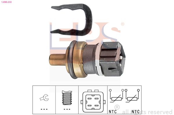 Sensor, coolant temperature - 1.830.232 EPS