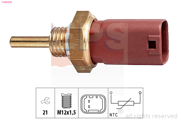 Sensore, Temperatura refrigerante - 1.830.242 EPS