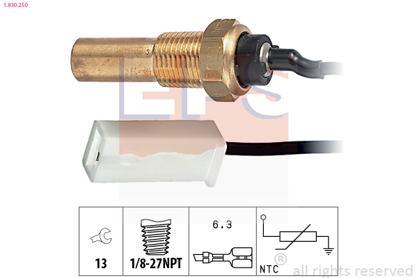Sensor, oil temperature - 1.830.250 EPS