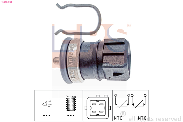 Sensor, coolant temperature - 1.830.251 EPS