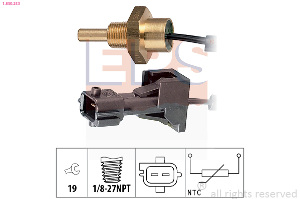 Sensor, coolant temperature - 1.830.253 EPS