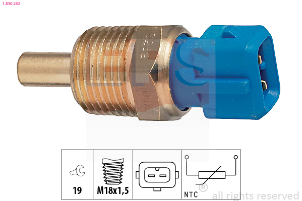 Sensore, Temperatura refrigerante - 1.830.262 EPS