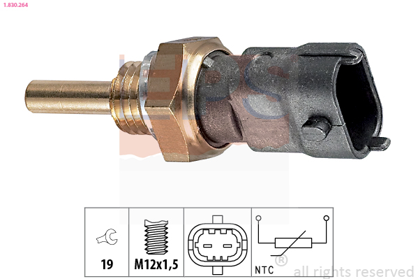 Sensor, coolant temperature - 1.830.264 EPS