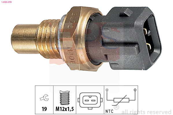 Sensor, coolant temperature - 1.830.270 EPS