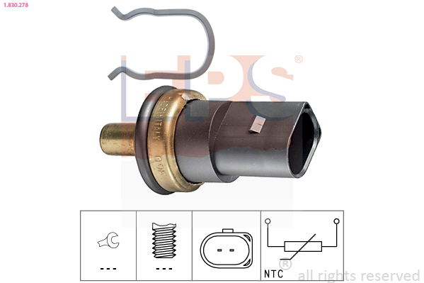 Sensor, coolant temperature - 1.830.278 EPS