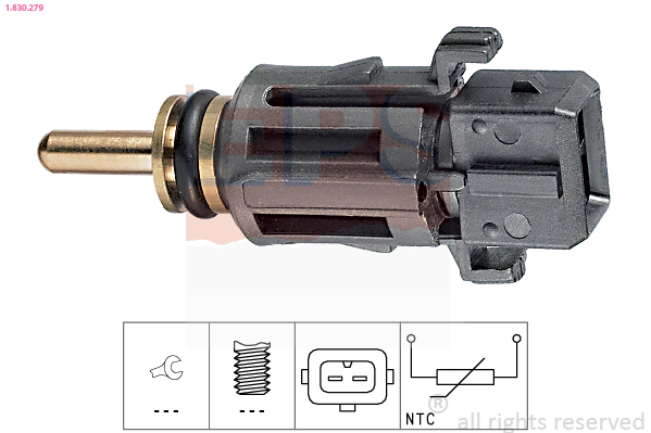 Sensor, coolant temperature - 1.830.279 EPS
