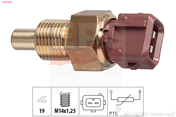 Sensor, coolant temperature - 1.830.308 EPS
