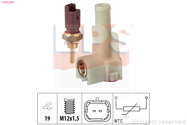 Sensor, coolant temperature - 1.830.326K EPS